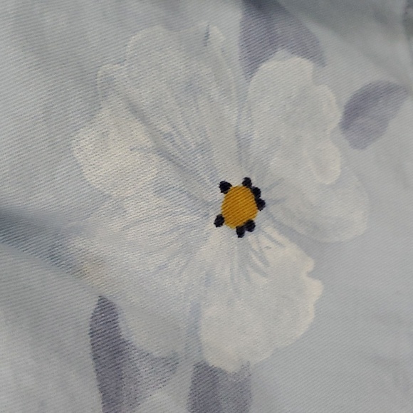 Carter's Baby Girl Sky Blue Floral Sleeveless Ruffle Dress Size 6 Months - Picture 3 of 7